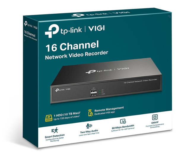 TP-LINK Rejestrator wideo VIGI NVR1016H 16 kanałów - 1146045 - zdjęcie 3